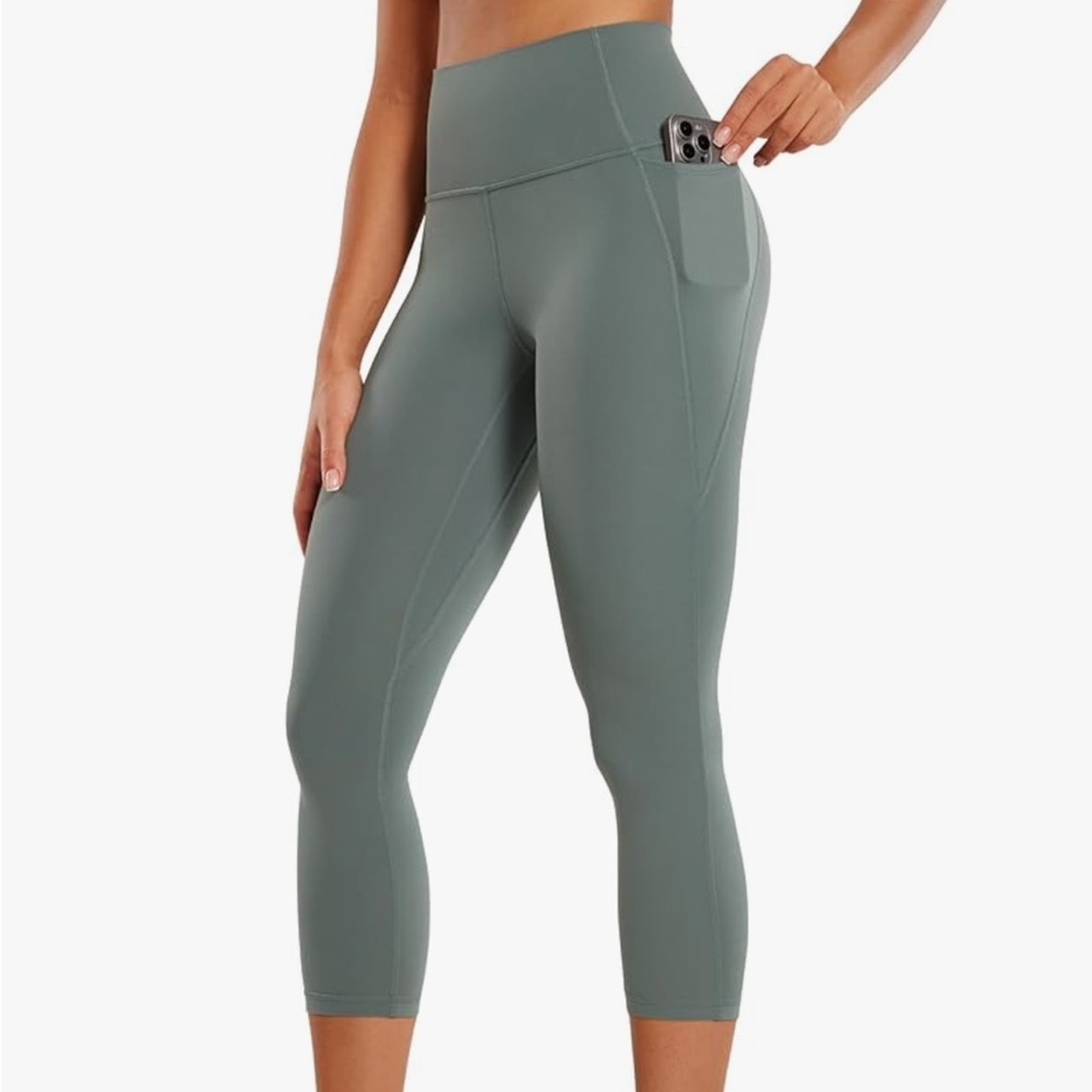 Crzy Yoga ButterLuxe Sage Green High-Waisted Leggings